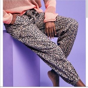 Aerie Leopard Cargo Joggers
